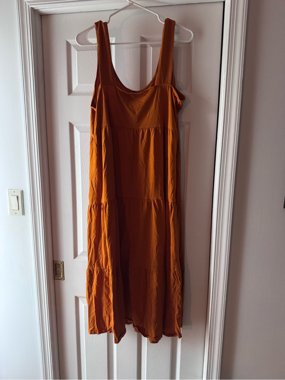 JCREW ORANGE MAXI DRESS SIZE XL